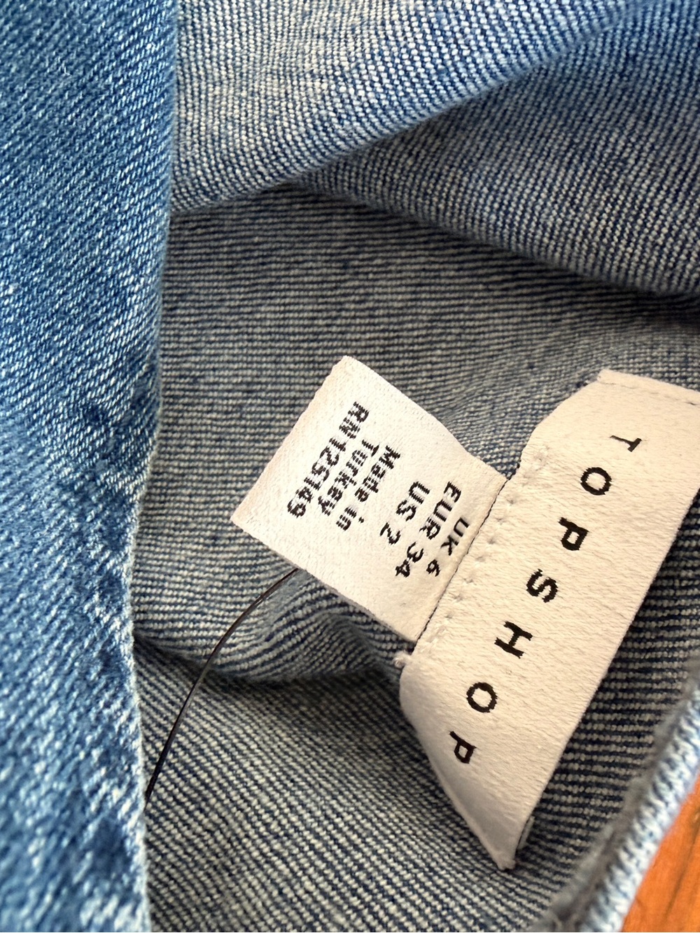 TOPSHOP Blue Denim Tank Dress - Picture 8 of 8